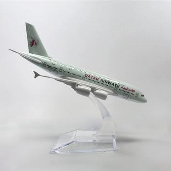 Qatar Airways Airbus QR380 Die-Cast Model Plane – 14–16cm | Limited Edition