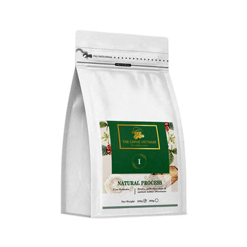 The Caphe Vietnam Fine Robusta Ground Coffee - 250 G | Natural Process | Medium Roast, 100% Organic Robusta | Vietnamese Coffee Ground