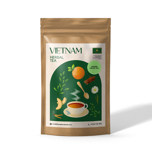 The Caphe Vietnam Winter Melon Herbal Tea - 15 Sachets | Premium Tea | Refreshing Tea | Vietnamese Winter Melon Tea, Easy to Brew