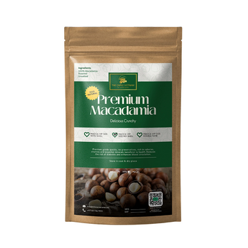The Caphe Vietnam Premium Macadamia Nuts - 1 KG | VIP Size Without Shell | Unsalted & Roasted | Premium Vietnamese Macadamia Nuts