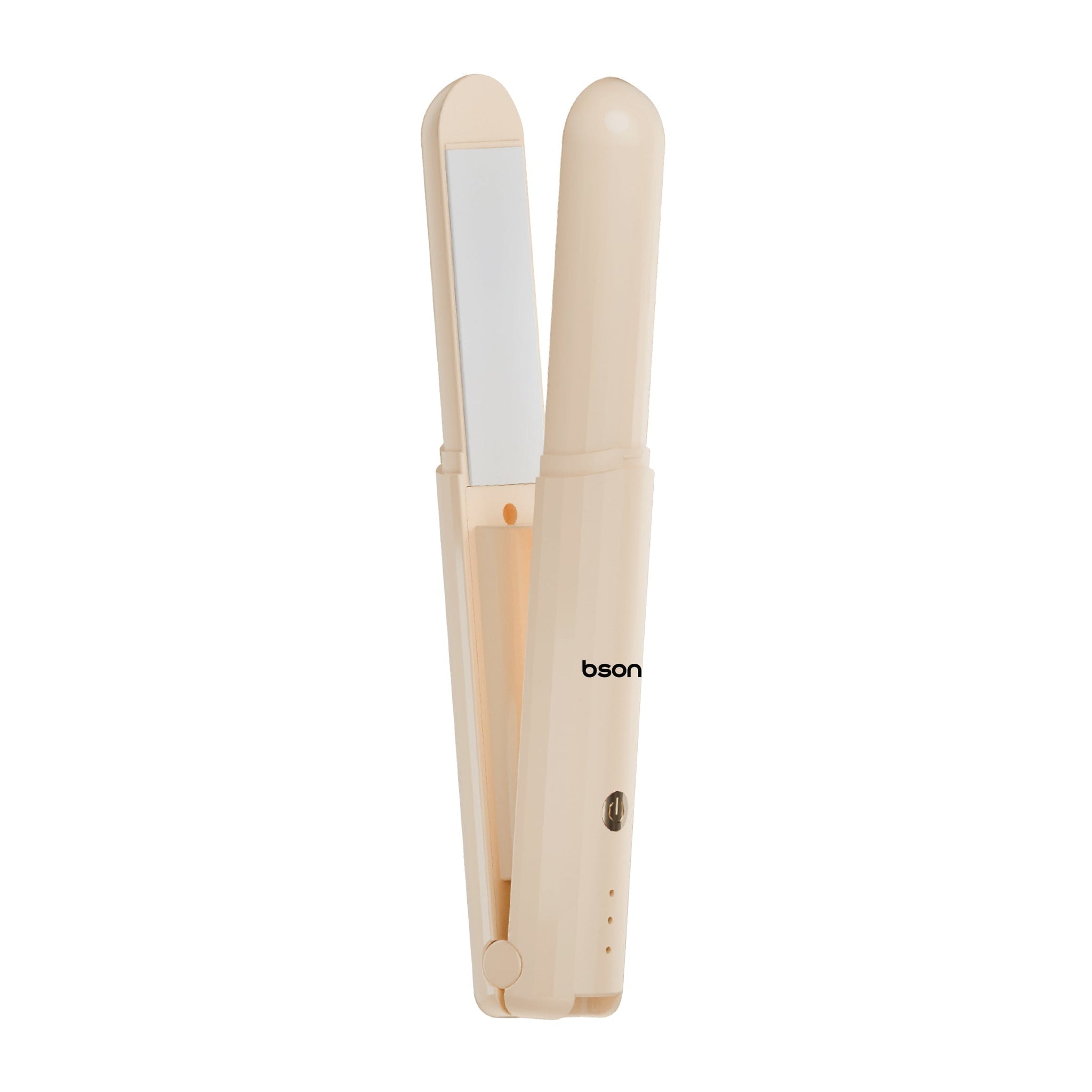 Bson 2-in-1 Hair Styler – Cordless Hair Straightener & Curler with 3 Heat Settings, 40 Million Negative Ions, Dual-Purpose Design, 35W Power, 220V, with Protective Lid