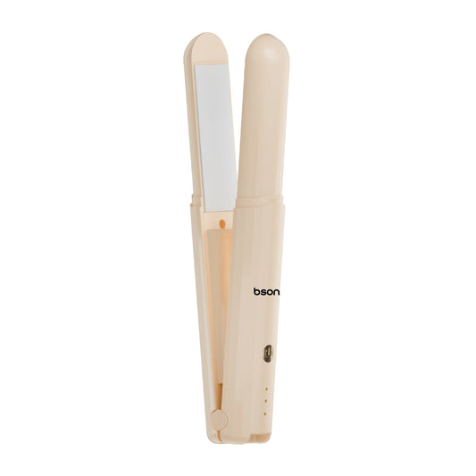 Bson 2-in-1 Hair Styler – Cordless Hair Straightener & Curler with 3 Heat Settings, 40 Million Negative Ions, Dual-Purpose Design, 35W Power, 220V, with Protective Lid