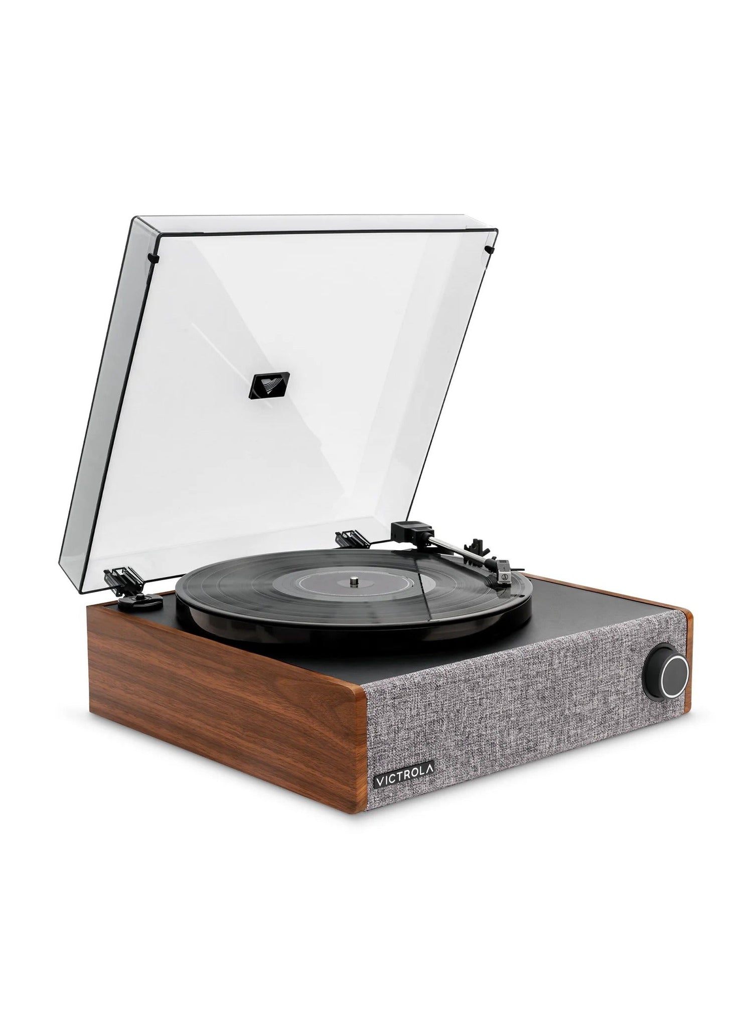 Victrola VTA78 Eastwood LP Vinyl Record Player Bluetooth Speaker 3 Speed Turntable 12 Platter AT3600L Moving Magnet Catridge Bluetooth Streaming RCA 3.5mm Output (Walnut)