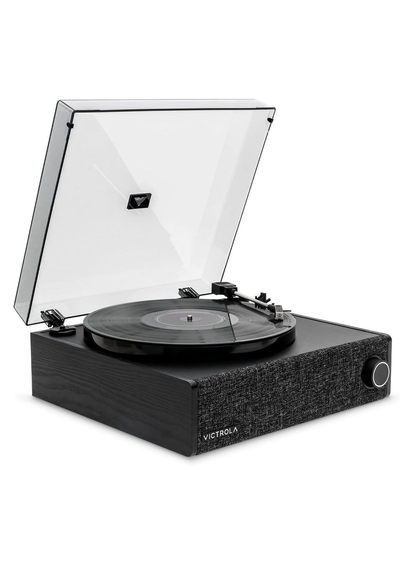 Victrola VTA78 Eastwood LP Vinyl Record Player Bluetooth Speaker 3 Speed Turntable 12 Platter AT3600L Moving Magnet Catridge Bluetooth Streaming RCA 3.5mm Output (Black)