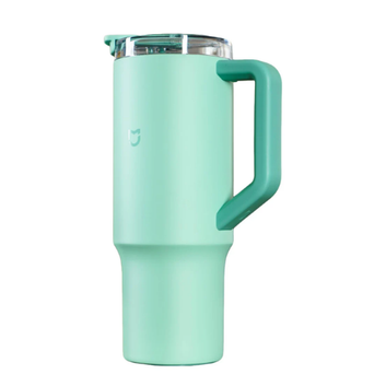 Xiaomi Straw Mug Cup, 316L Stainless Steel Thermos Cup with Handle 1L Large Capacity for Sports Car Travel