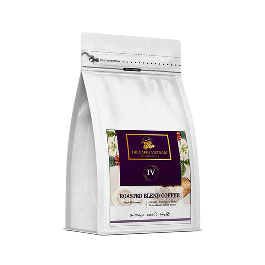 The Caphe Vietnam Fine Robusta Blended Ground Coffee - 500 G | Preliminary Process | Blended Robusta | Vietnamese Coffee Ground