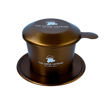 The Caphe Vietnam Coffee Phin Filter - Made with Aluminium |Rose Gold Vietnamese Phin Filter | Drip Coffee Maker | Reusable Filters | Reusable Filters