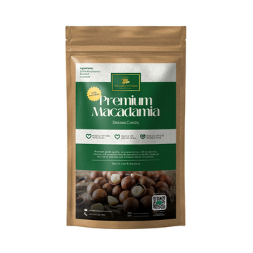 The Caphe Vietnam Premium Macadamia Nuts - 500 G | VIP Size Double Tank | Unsalted & Roasted | Premium Vietnamese Macadamia Nuts