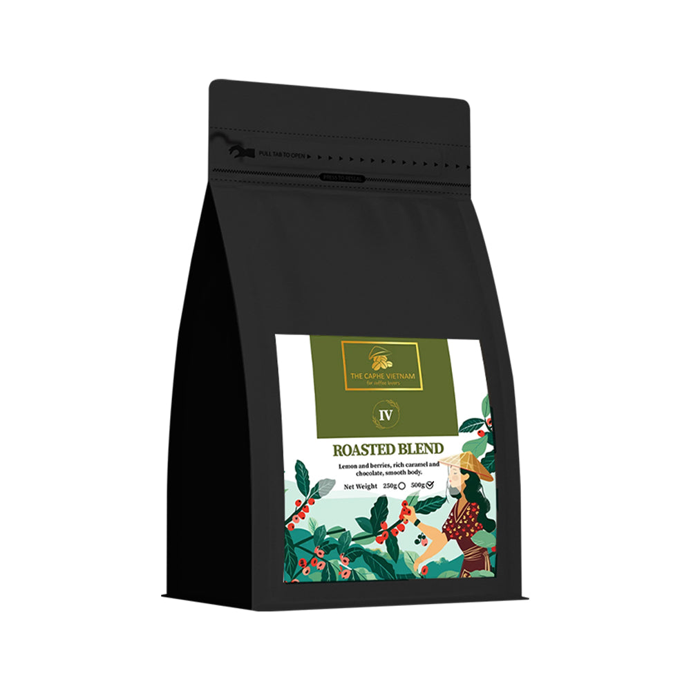 The Caphe Vietnam Roasted Blend Premium Ground Coffee - 1 KG | Ethiopian Arabica + Vietnamese Robusta | Premium Coffee Ground