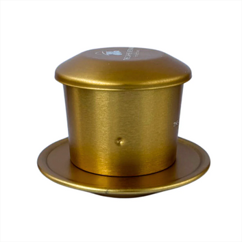 The Caphe Vietnam Coffee Phin Filter - Made with Aluminium | Gold Vietnamese Phin Filter | Drip Coffee Maker | Reusable Filters