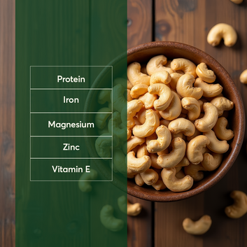 The Caphe Vietnam Premium Cashew Nuts - 500 G | Roasted Cashew | Unsalted & Skinless | Raw W240 | Vietnamese Cashew, Ready To Eat Nuts