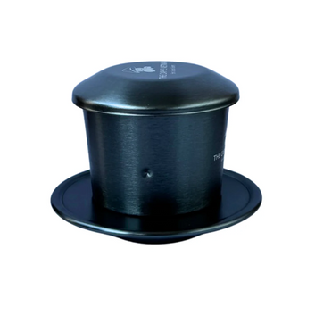 The Caphe Vietnam Coffee Phin Filter - Made with Aluminium |Dark Grey Vietnamese Phin Filter | Drip Coffee Maker | Reusable Filters