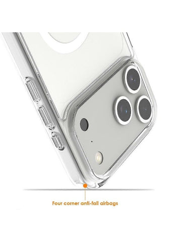 iPhone 17 Pro Case Cover Clear Magsafe Non-Yellowing Case iPhone 17 Pro Bumper Drop Protection Scratch-Resistant Cover For iPhone 17 Pro Cover 6.3-inch