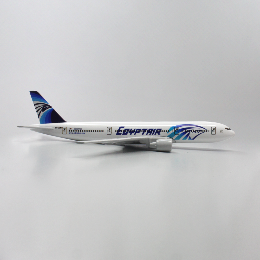EgyptAir Boeing MS777 Die-Cast Model Plane – 14–16cm