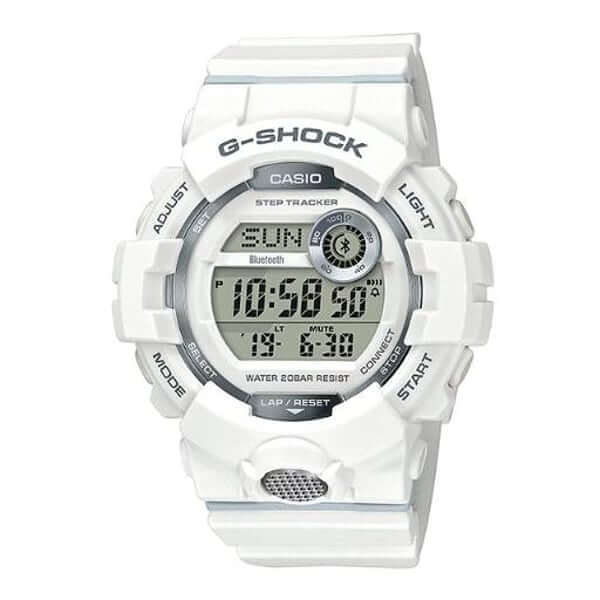 Casio G-Shock GBD-800-7DR Digital Watch – Bluetooth, Step Tracker, White Sports Design | LetsTango UAE