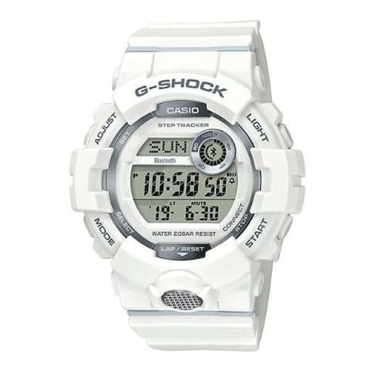 Casio G-Shock GBD-800-7DR Digital Watch – Bluetooth, Step Tracker, White Sports Design | LetsTango UAE