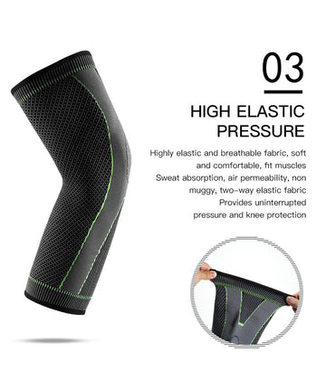 Extended Acupressure Sports Knee Pads – Self-Heating Shaping Knee Sleeve