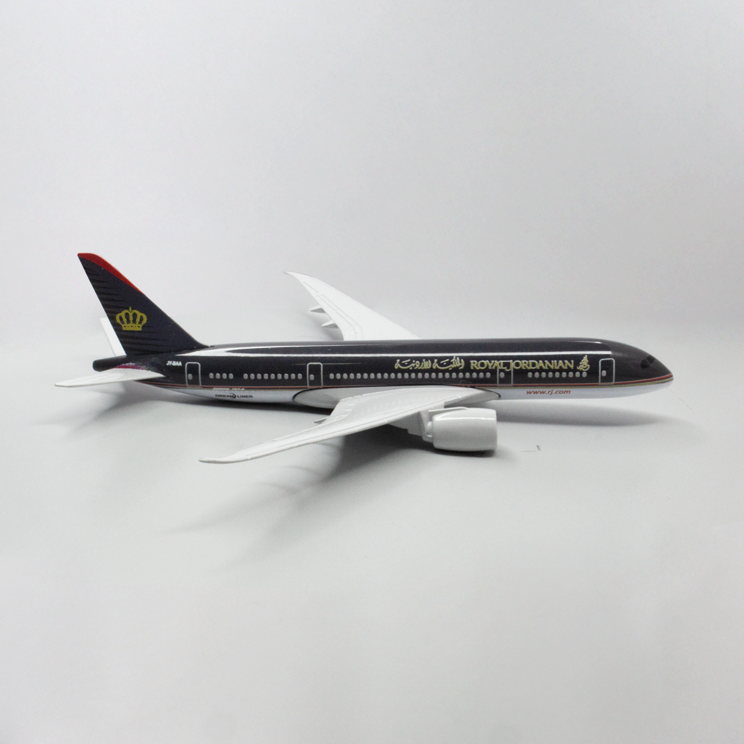 Royal Jordanian Boeing RJ787 Die-Cast Model Plane – 14–16cm