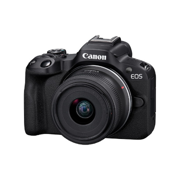 Canon EOS R50 Mirrorless Camera - Black + RF-S 18-45mm f/4.5-6.3 IS STM Lens