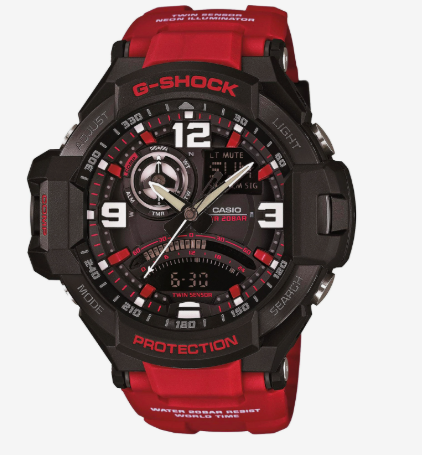 Casio G-Shock GA-1000-4BDR Analog/Digital Watch – Dark Red Edition for Adventurers