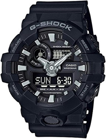 Casio G-Shock GA-710-1ADR Analog/Digital Watch – Shock Resistant, 3D Dial, Glossy Black Design | LetsTango UAE