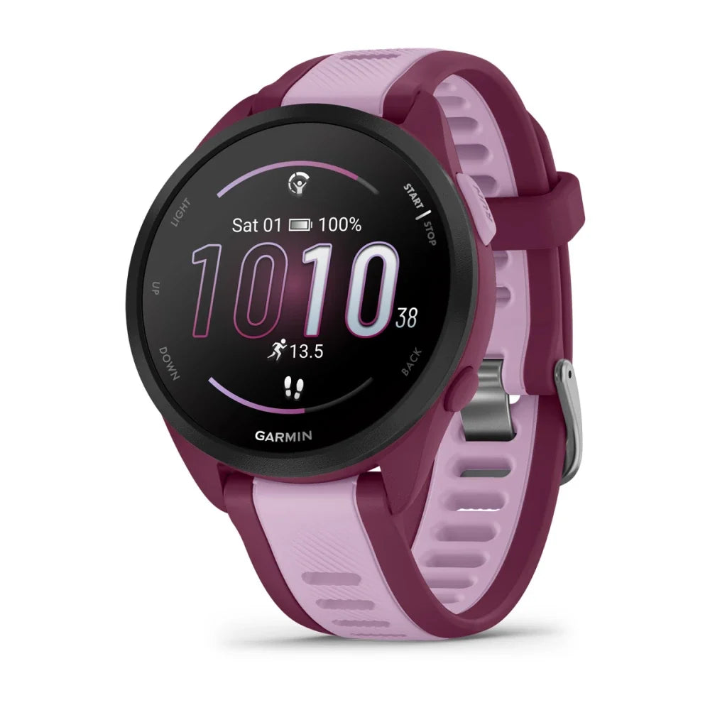 Garmin Forerunner 165 Music Fitness Smartwatch – Berry/Lilac for UAE