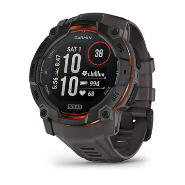 Garmin Instinct 3 GPS Smartwatch – 45mm Solar Black with Black Band for UAE