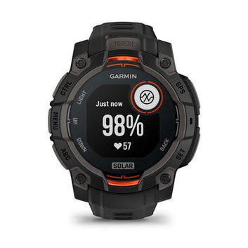 Garmin Instinct 3 GPS Smartwatch – 45mm Solar Black with Black Band for UAE