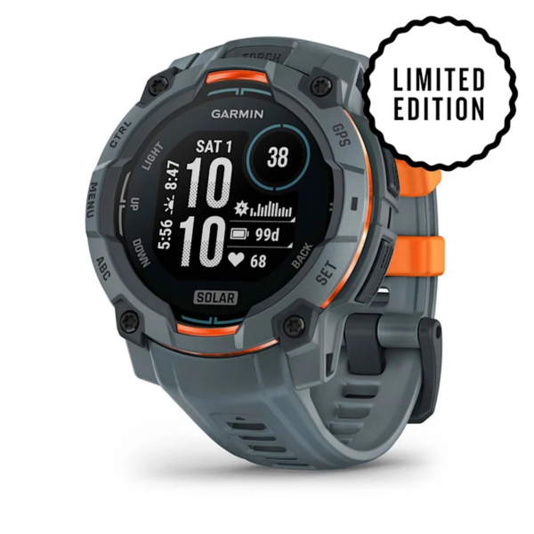 Garmin Instinct 3 GPS Smartwatch – 45mm Solar Twilight with Twilight Band for UAE