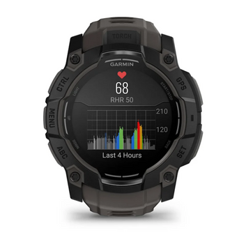 Garmin Instinct 3 GPS Smartwatch – 50mm AMOLED Black with Charcoal Band for UAE