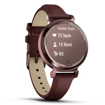 Garmin Lily 2 Classic Fitness Smartwatch – Dark Bronze with Mulberry Leather Band for UAE