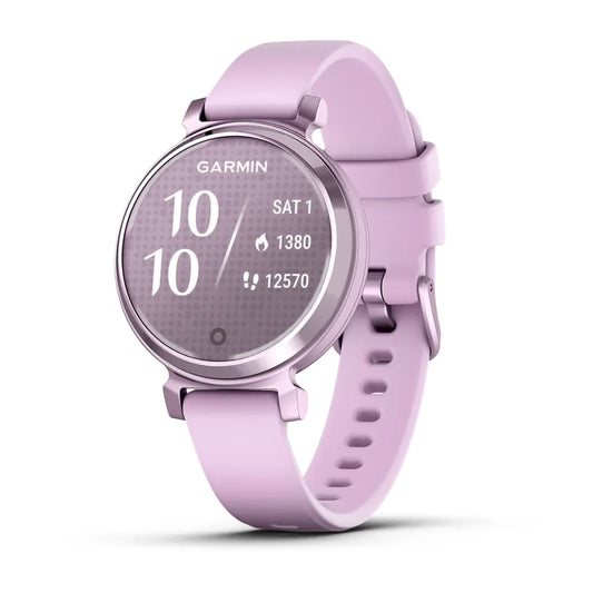Garmin Lily 2 Fitness Smartwatch – Metallic Lilac with Lilac Silicone Band for UAE