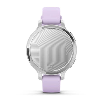 Garmin Lily 2 Active Fitness Smartwatch – Silver with Purple Jasmine Silicone Band for UAE