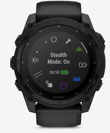 Garmin Tactix 8 51mm Solar Sapphire Tactical Smartwatch – Black DLC Titanium with Tactical Black Nylon & Black Silicone Bands for UAE