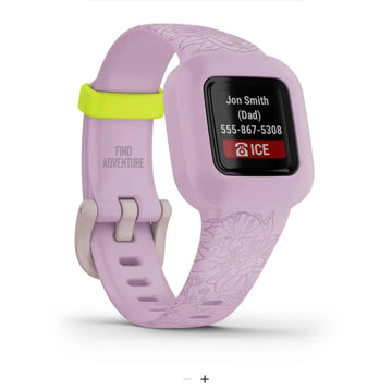 Garmin Vivofit Jr 3 Lilac Floral Fitness Tracker for UAE