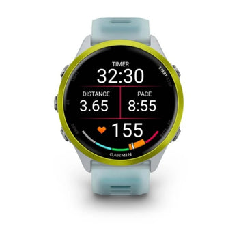Garmin Forerunner 570 47mm Amp Yellow Aluminium Smartwatch with Translucent Whitestone/Turquoise Band for UAE