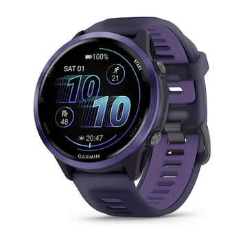Garmin Forerunner 570 47mm Indigo Aluminium Smartwatch with Translucent Imperial Purple/Indigo Band for UAE
