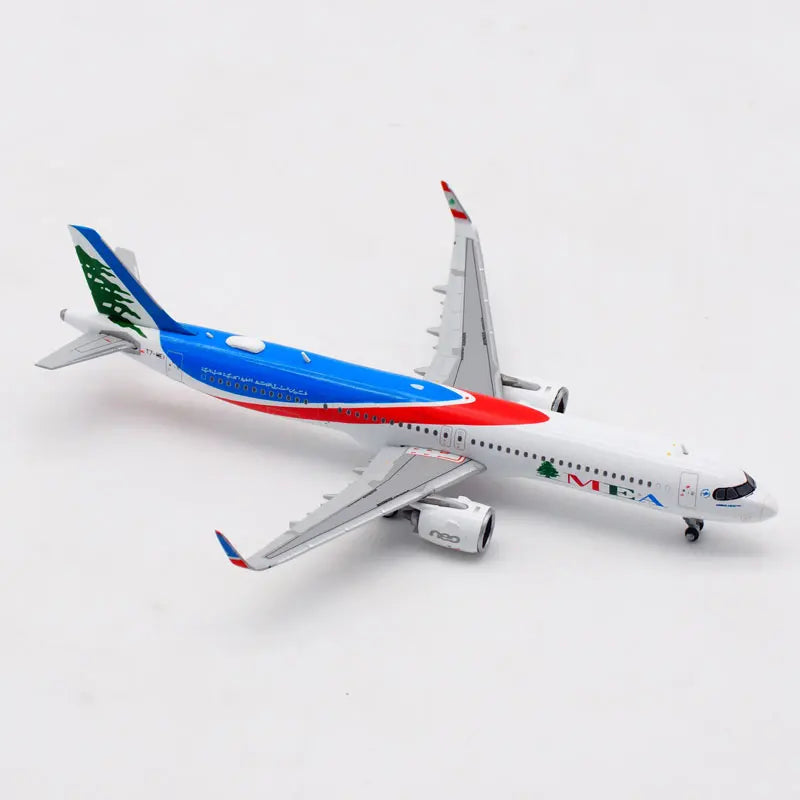 MEA Middle East Airlines Airbus ME321 Die-Cast Model Plane with LED Lights – 43–47cm