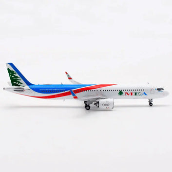 MEA Middle East Airlines Airbus ME321 Die-Cast Model Plane with LED Lights – 43–47cm