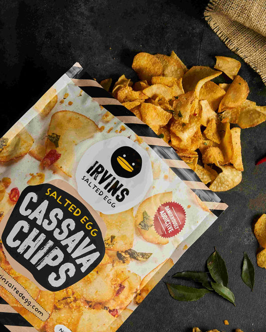 IRVINS Salted Egg Cassava Chips (105 grams)