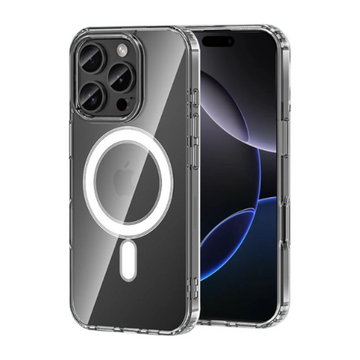 iPhone 16 Pro 6.3inch Case, Compatible with Magsafe, Anti-Scratch & Drop Slim Crystal Clear Hard Magnetic Case, Clear