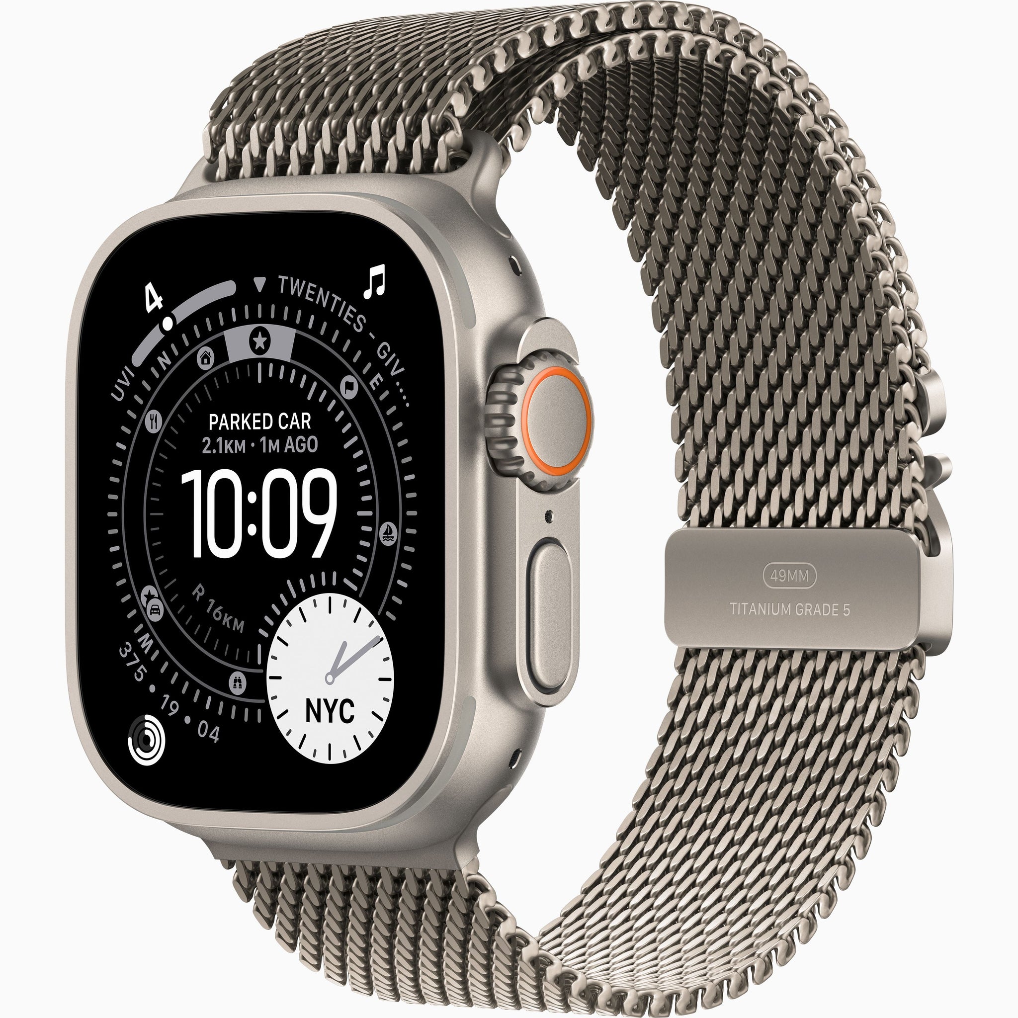 Apple Watch Ultra 3 GPS + Cellular, 49mm Natural Titanium Case