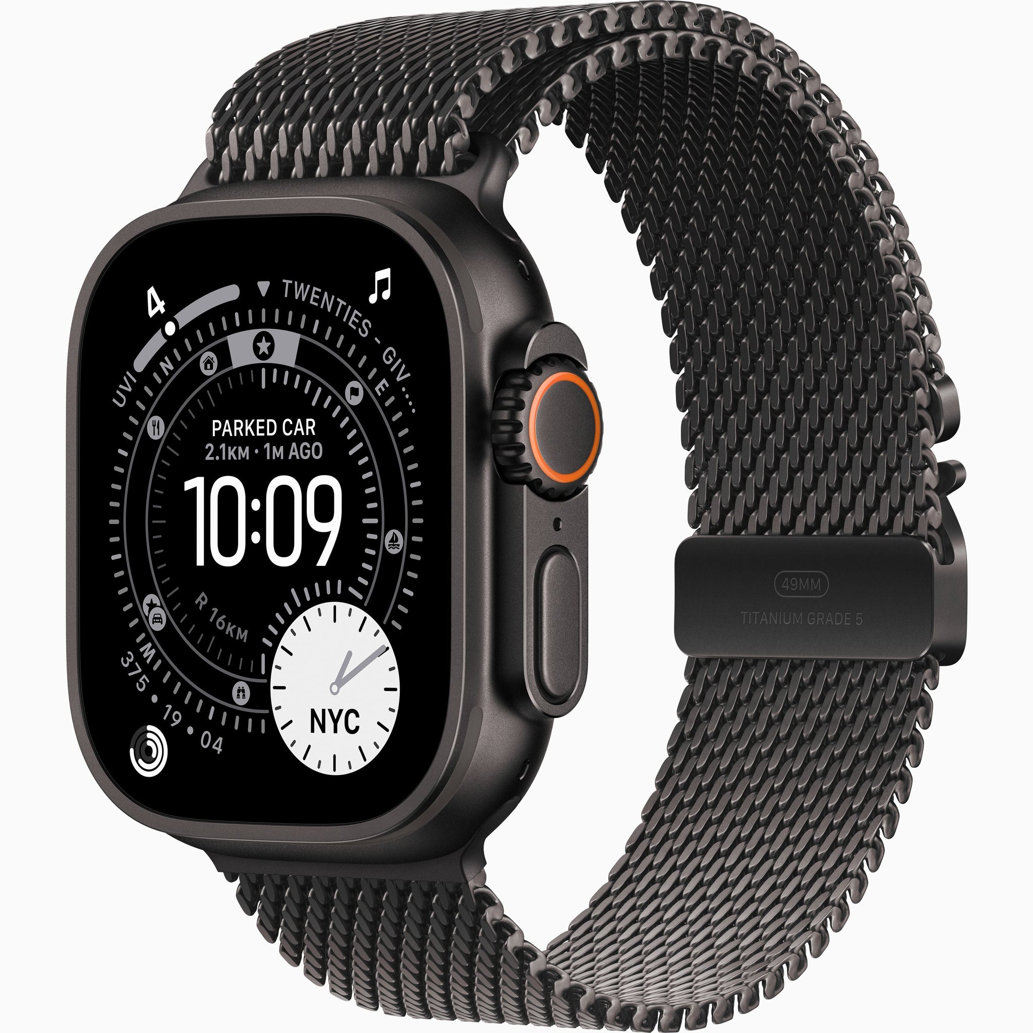 Apple Watch Ultra 3 GPS + Cellular, 49mm Black Titanium Case