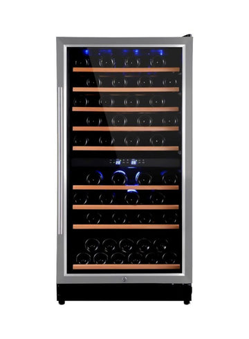 Terim Dual Temperature Zone Beverage Cooler 225L 50W TERBC76DZ - Black
