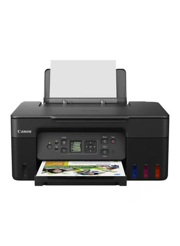 Canon G3470 Wireless Colour 3-in-1 Refillable MegaTank Printer, Black, A4 print, copy, scan, high-yields of ink of up to 6,000 black pages or 7,700 color pages - Black