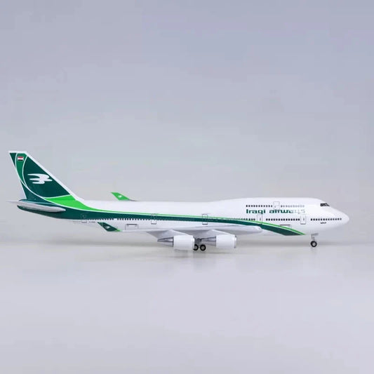 Iraqi Airways Boeing IA747 Die-Cast Model Plane with LED Lights– 43–47cm