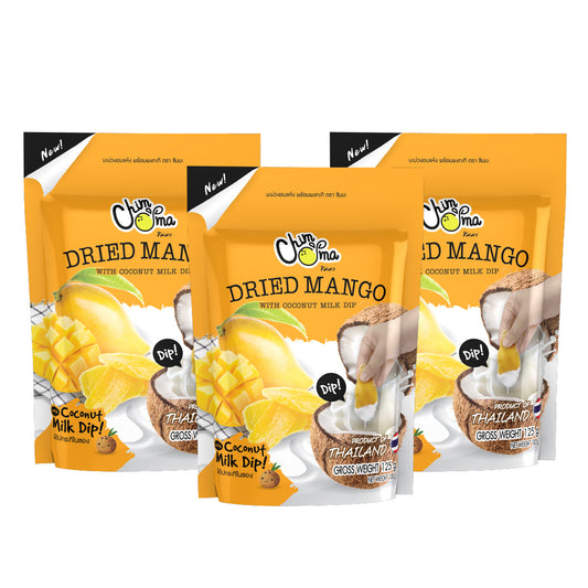 SET CHIMMA Dried Mango with Coconut Milk Dip 100G x3packs