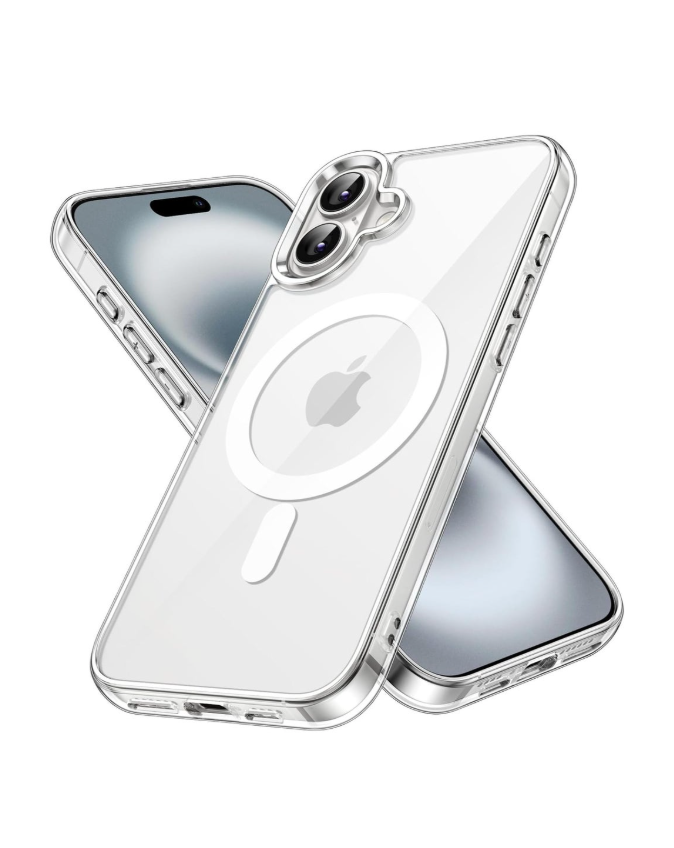 iPhone 16 6.1 Inch Magsafe Case Clear Case Anti-Yellow and Scratch Resistant, Ultra-Thin, Magnetic Case Transparent