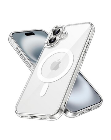 iPhone 16 6.1 Inch Magsafe Case Clear Case Anti-Yellow and Scratch Resistant, Ultra-Thin, Magnetic Case Transparent