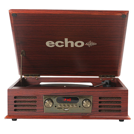 Echo Audio Turntable Player with Built in Speakers (Legend)  Walnut